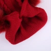 Korean version women's thickened winter double-layer fashionable knitted hat with 3 pom-poms and warm strings is in stock for wholesale Application Scenario